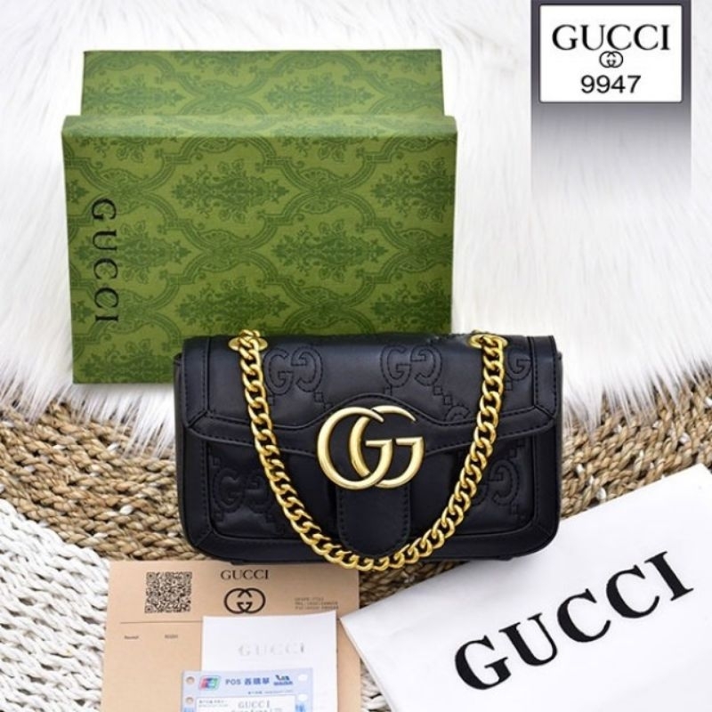 GUCCI Mini Bag Tas Wanita, Tas Impor Bahan Kulit Halus BB Bagus Dan Cantik