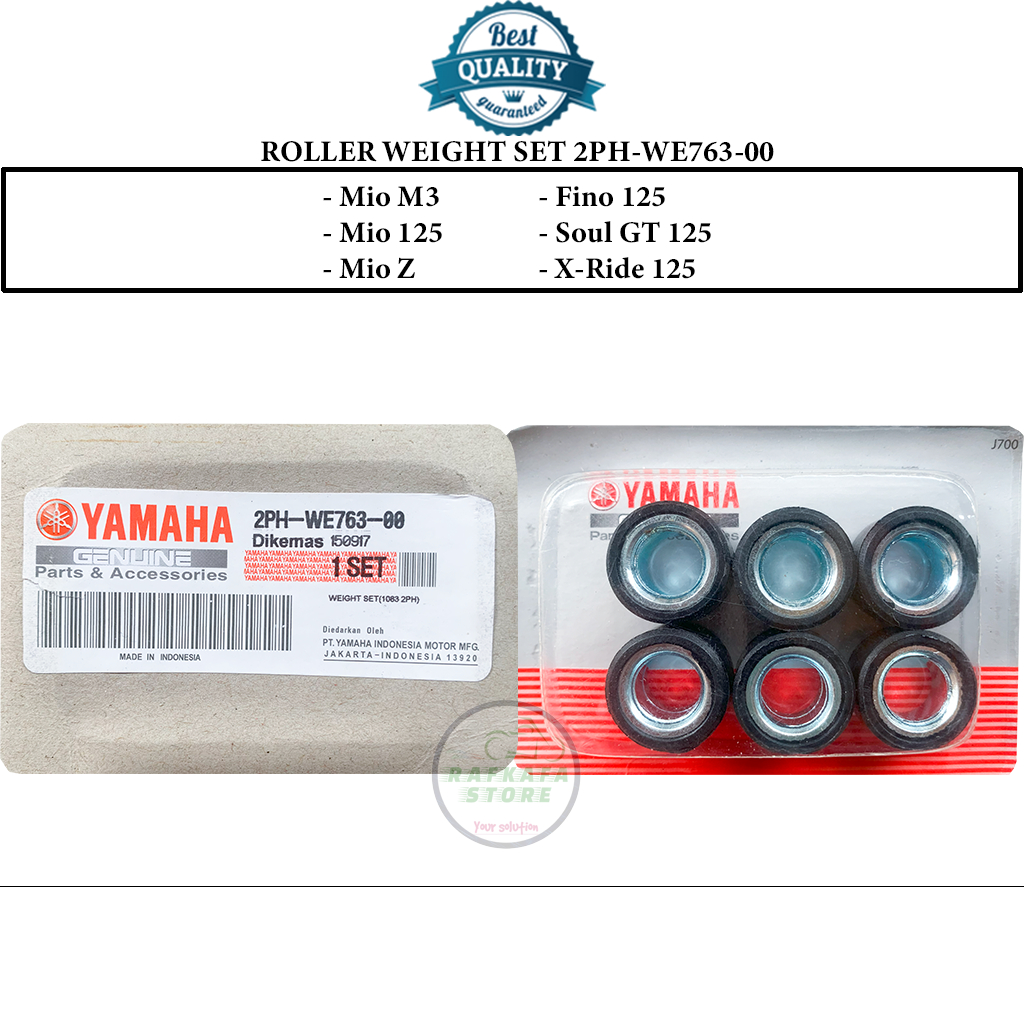 Roller weight set yamaha mio m3 mio 125 mio z fino 125