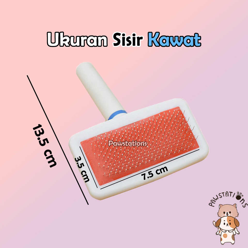 Ready|COD Sisir Kawat Sisir Kucing Sisir Anjing Sisir Kucing Bulu Rontok Sisir Bulu Kucing Sisir Bulu Anjing Paket Grooming Kucing Sisir Grooming Kucing Sisir Kelinci