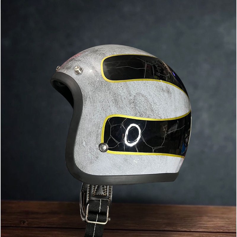 Slimhead 500TX Patina Grey Line Gold - Helm Chopper