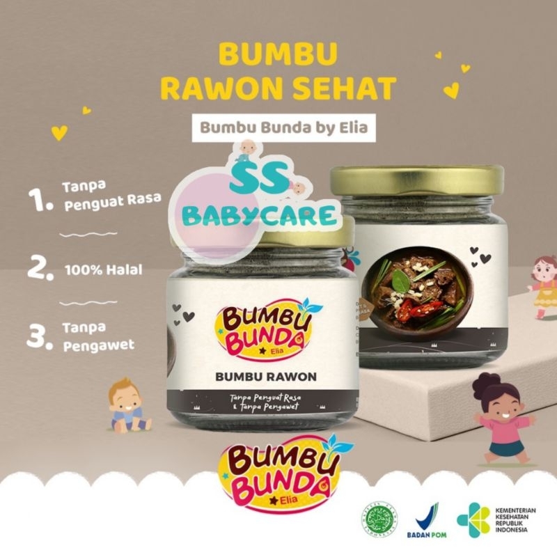 

Bumbu Bunda Elia Bumbu Rawon Sehat / Bumbu MPASI Non MSG Non Pengawet
