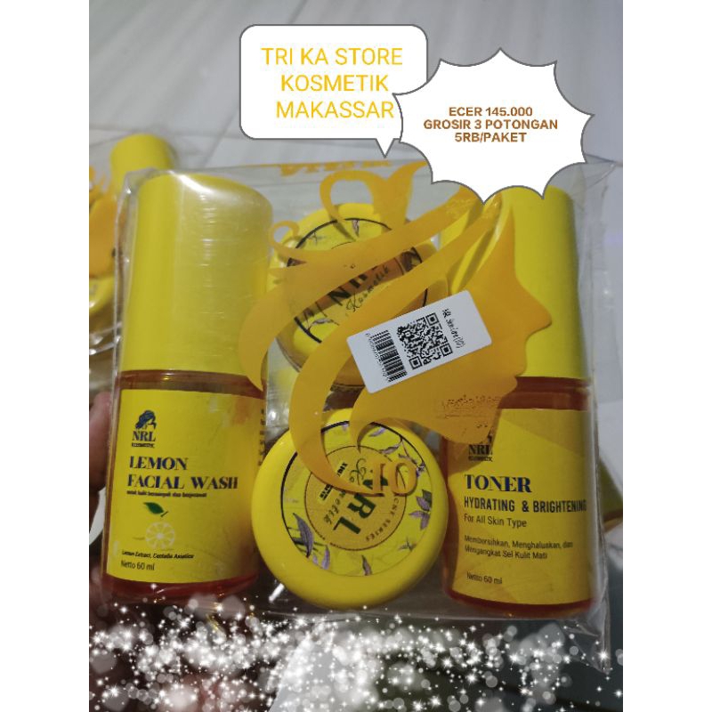 CREAM NRL ORIGINAL KEMASAN BARU EMBOSS AMPUH OBAT JERAWAT FLEK GLOWING