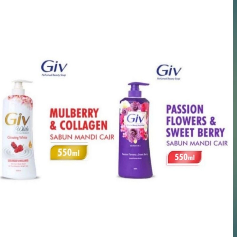 SABUN MANDI CAIR GIV BODY WASH 550ml PUMP