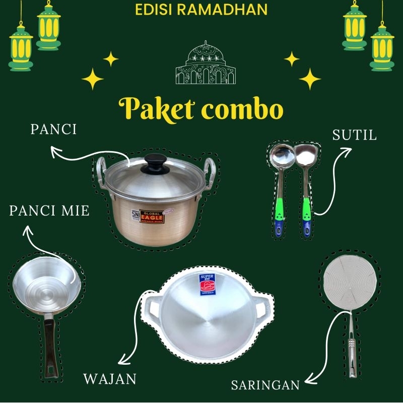 PAKET COMBO MASAK KOMPLIT 6 PCS