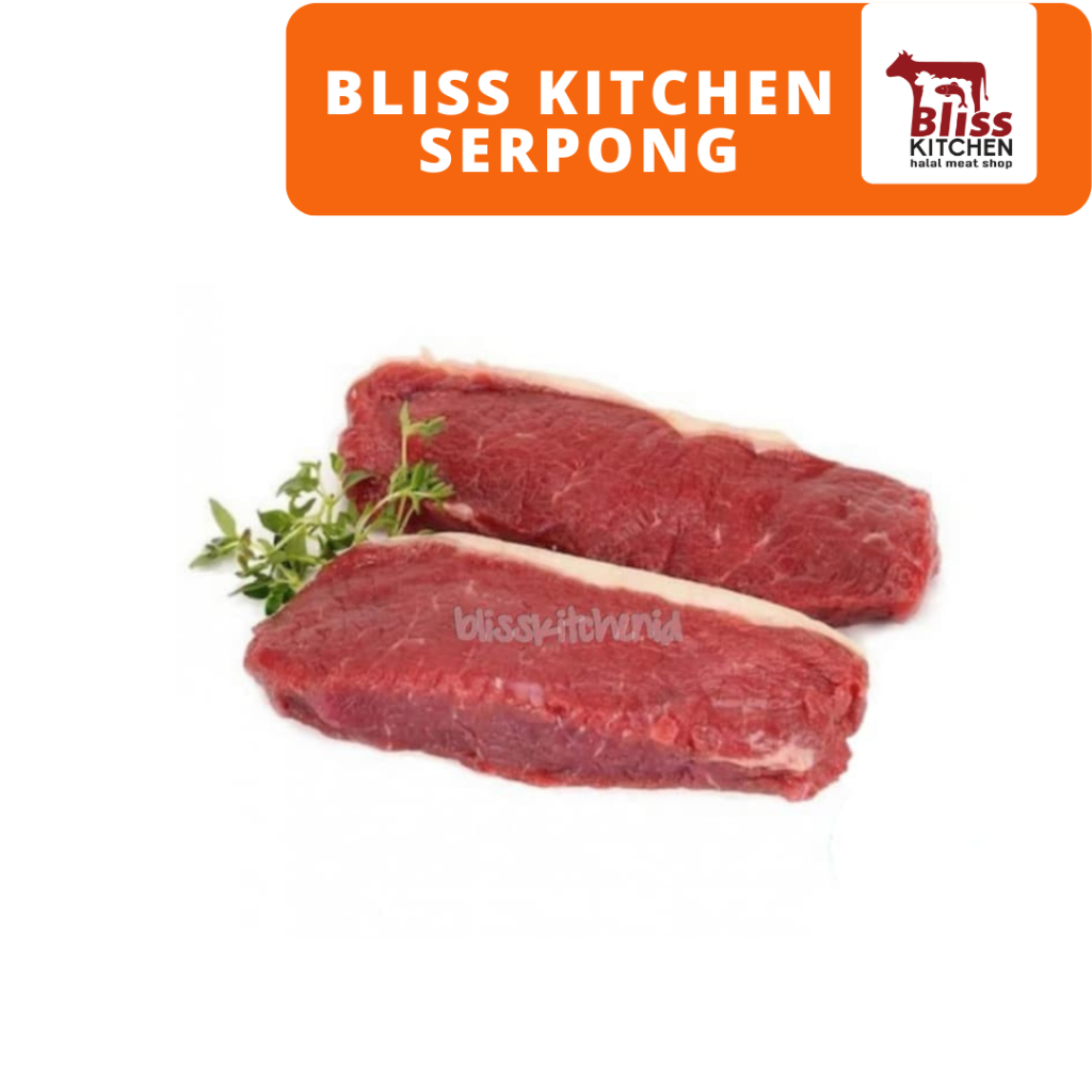 

Daging Sapi AUS Sirloin Beef Steak Impor Grade A pack 200gr