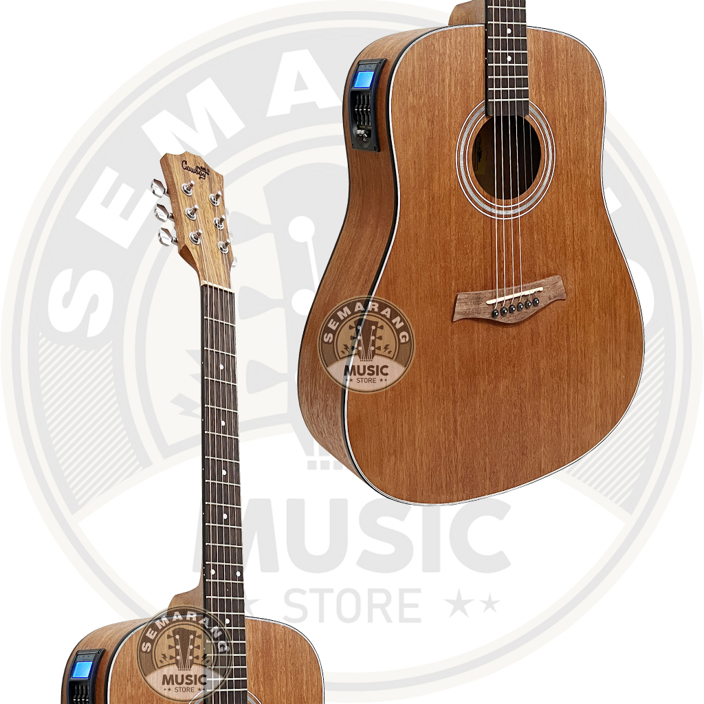 ORIGINAL!!! Gitar Akustik Elektrik Import Merk Cowboy GW-240 NA GW 240NS Equalizer Tuner LC Prener