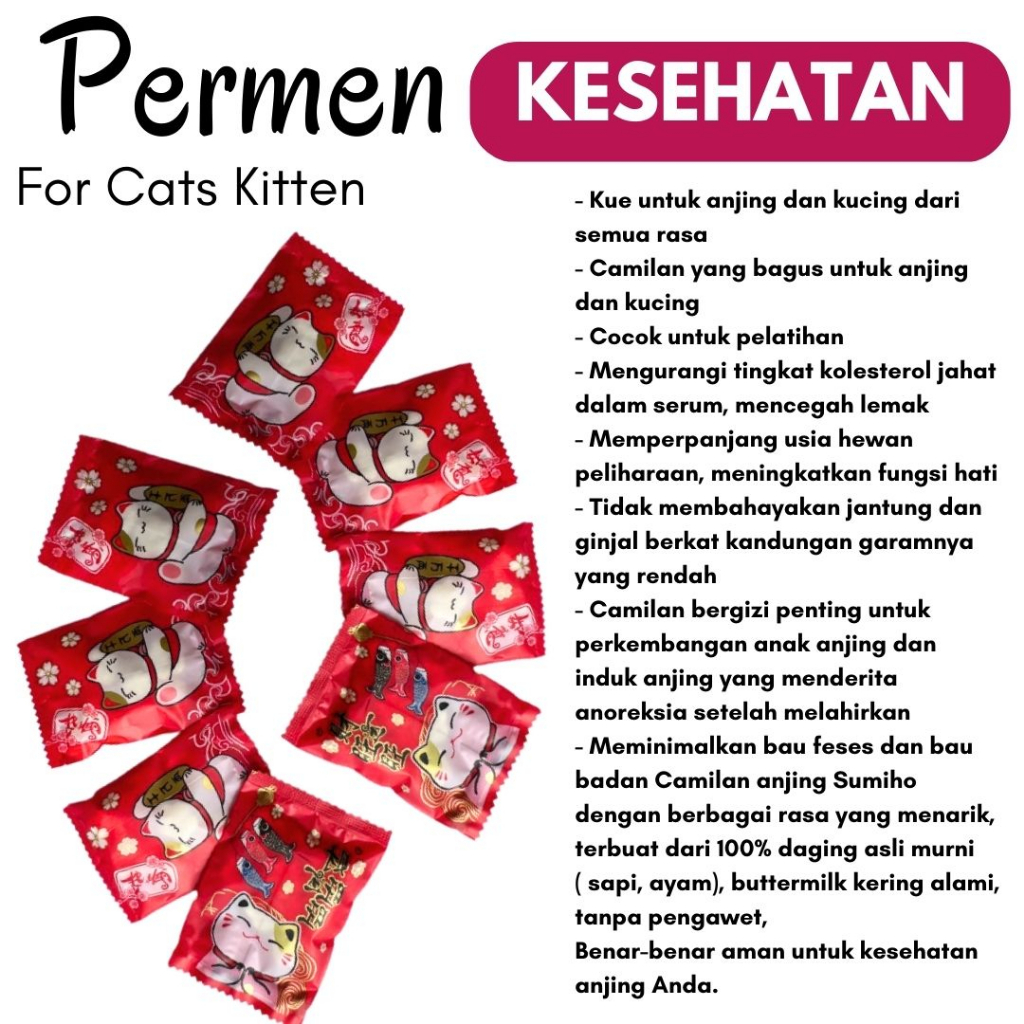 Makanan Snac Vitamin Susu Dan Tulang Cemilan Kesehatan Kucing Cat Kitten FEFARM