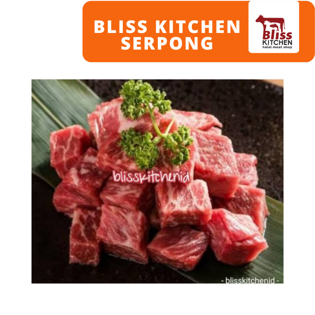 

Saikoro Beef Wagyu Meltik Cubes Steak 2cmx2cm pack 250gr