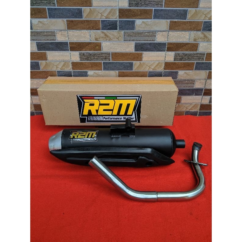 KNALPOT VARIO 125/150 ORIGINAL R2M MUFFLER TYPE TZM UNTUK MOTOR VARIO 125/150/160/PCX/NMAX