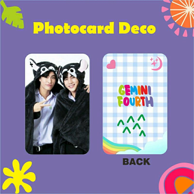 Photocard deco GeminiFourth laminasi