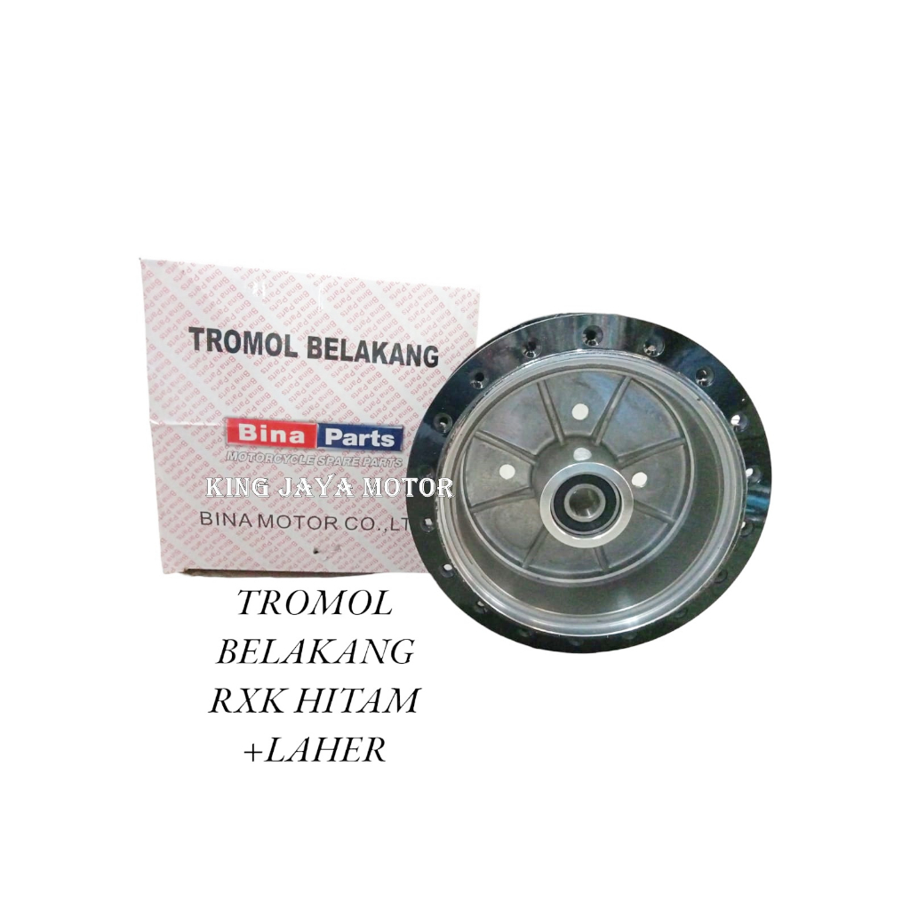 TROMOL BELAKANG RX KING RXK NEW SCORPIO Z HITAM +LAHER BINA PART/CHOHO