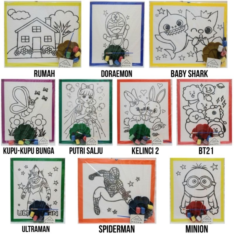 PAKET GABUS LUKIS | STEROFOAM MEWARNAI #2