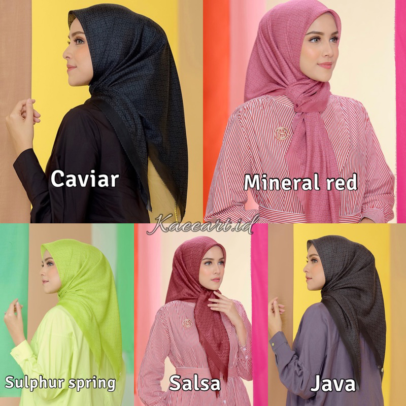 READY tapis voal square caviar mineral red by buttonscarves PART 2