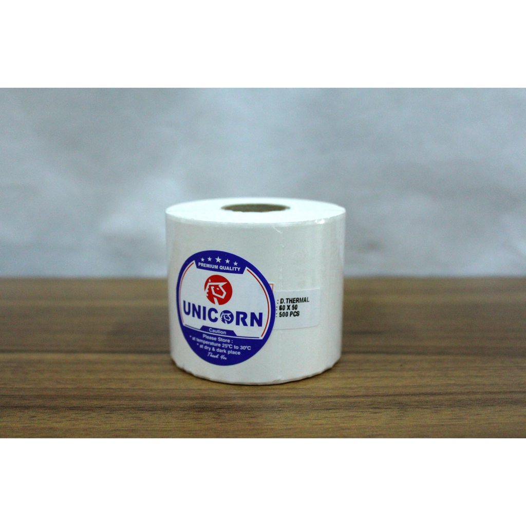 Unicorn Stiker Barcode Label Thermal 60x50 mm / 60x50mm / 60 x 50 mm