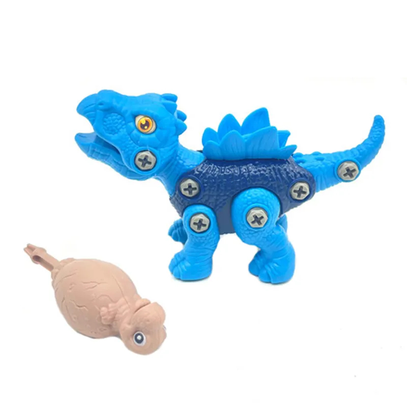 Dinosaurus Stegosaurus DIY Obeng Dan Baut Mainan Dinosaurus Anak Miniatur Dino Bongkar Pasang