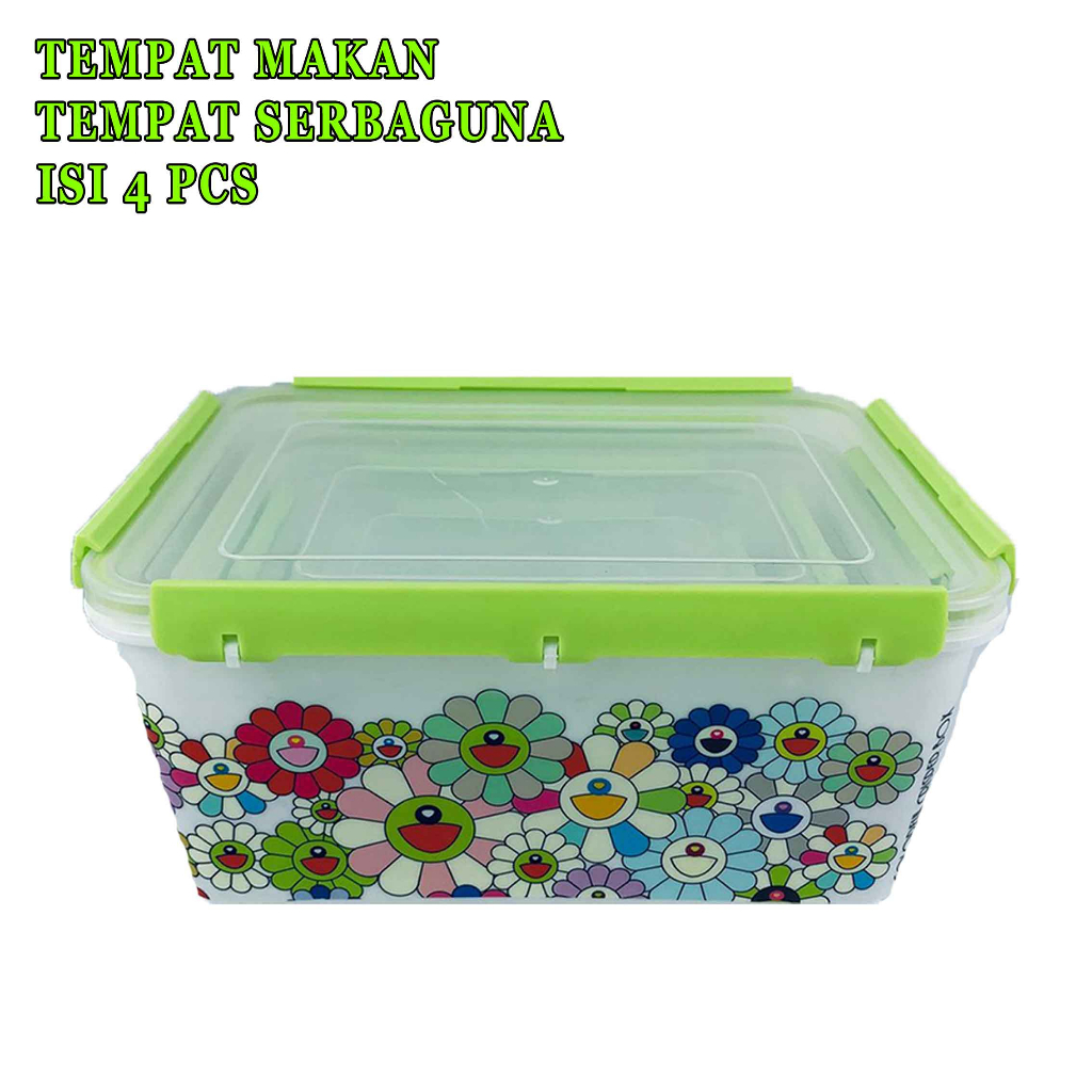 Tempat makan 3 warna* Tempat makan 4 ukuran* Tempat makan impor