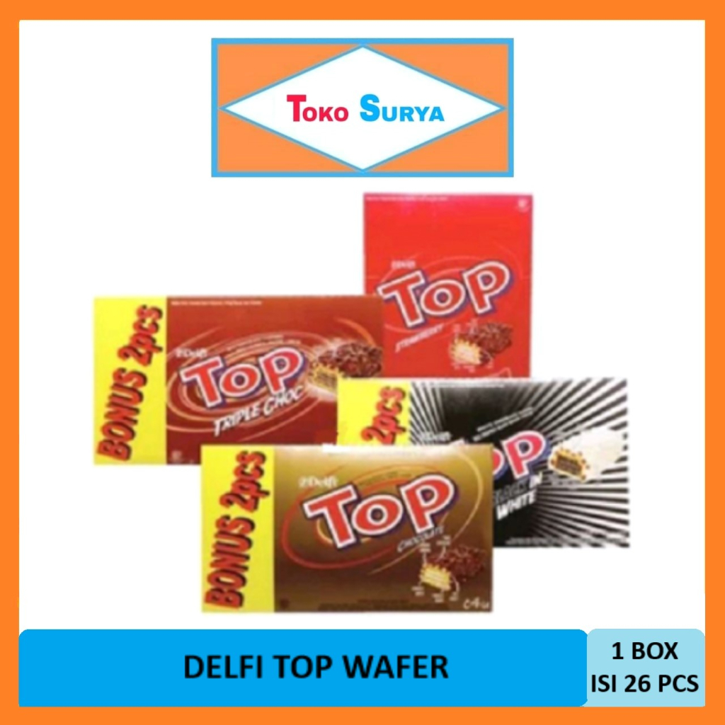 

Delfi Top Wafer Chocolate/Triple Choc/BlackInWhite/Strawberry