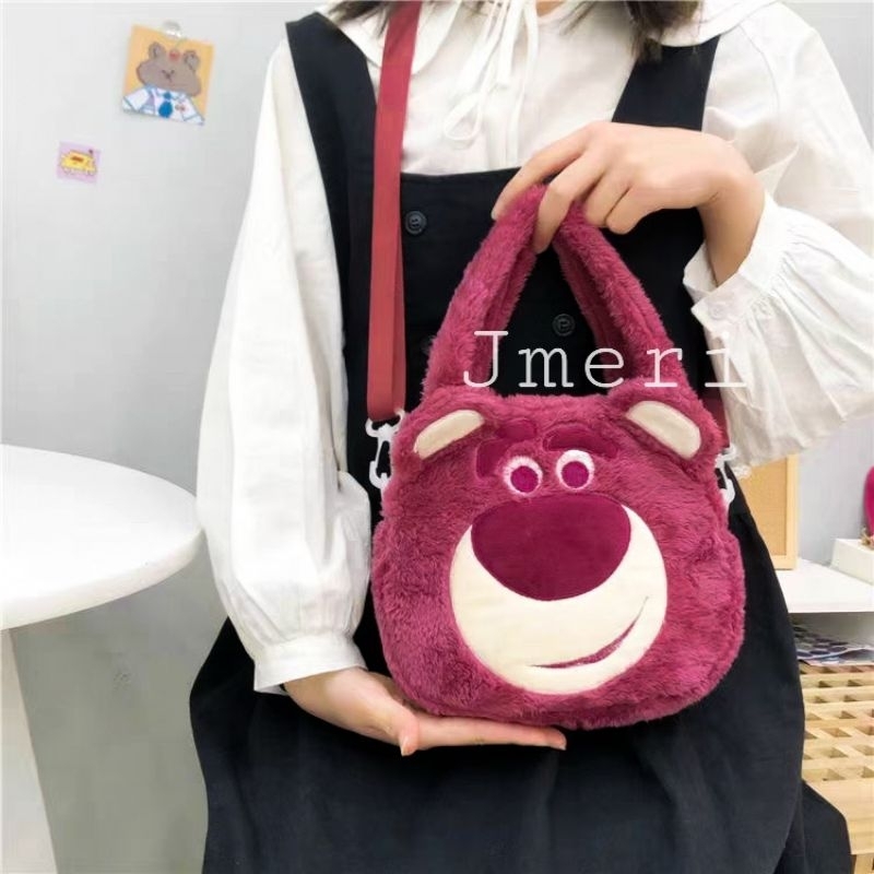 Tas Boneka Lotso / Tas Bear Pink / Tas Selempang Lotso / Lotso