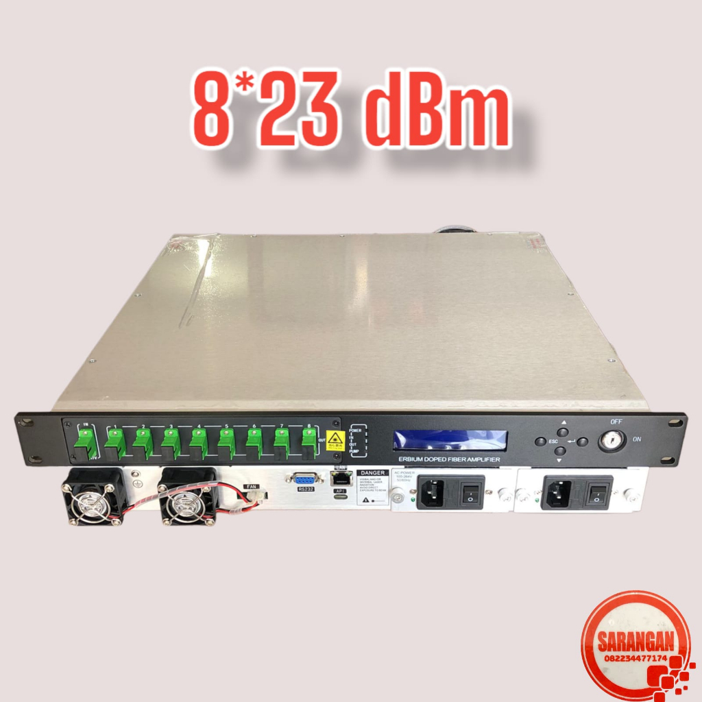 EDFA 8x23dBm High- power/Doubl Power Fiber Optik Amplifier CATV