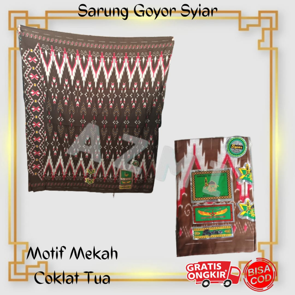 Promo Sarung Goyor Syiar Printing Sarung Goyor Botol Syiar Semi Tenun Motif Mekah