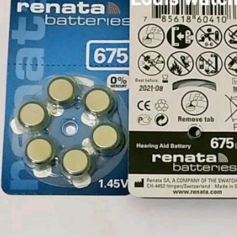 baterai jam tangan Renata 675 original