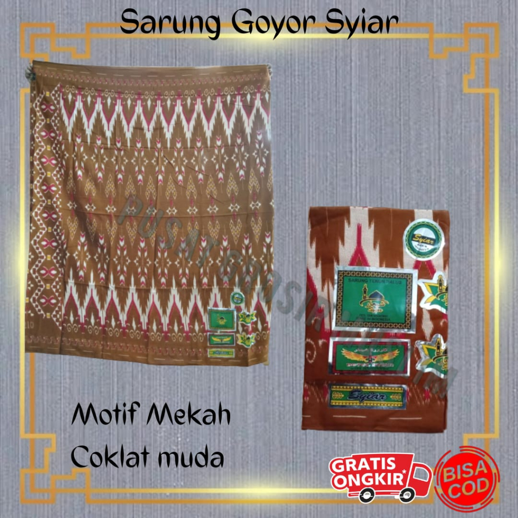 Promo Sarung Goyor Syiar Printing Sarung Goyor Botol Syiar Semi Tenun Motif Mekah