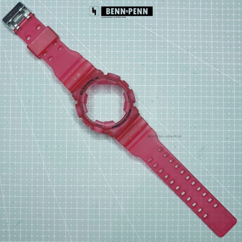 BNB GA 100 GD 100 RED BEZEL STRAP JAM TANGAN CASIO G SHOCK