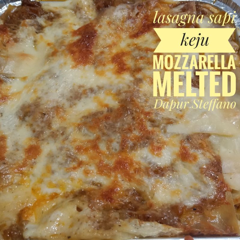

Lasagna Keju Mozzarella melted