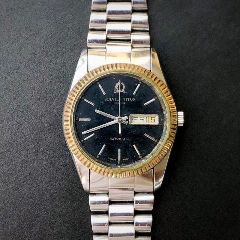 SOLVIL ET TITUS PRESIDENT DAY DATE / JAMTANGAN ORIGINAL VINTAGE