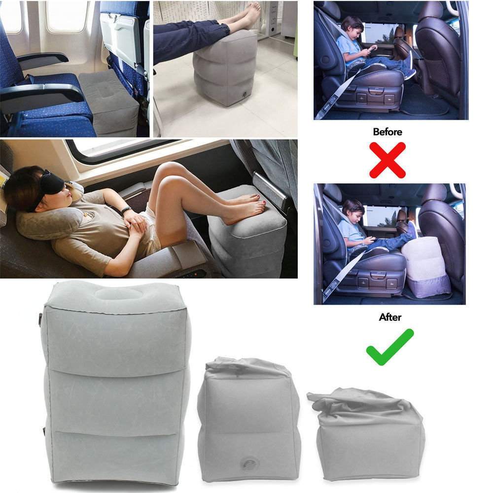 Bantal Kaki Tiup Sandaran Foot Rest Pillow Inflatable Travel - Y40CM