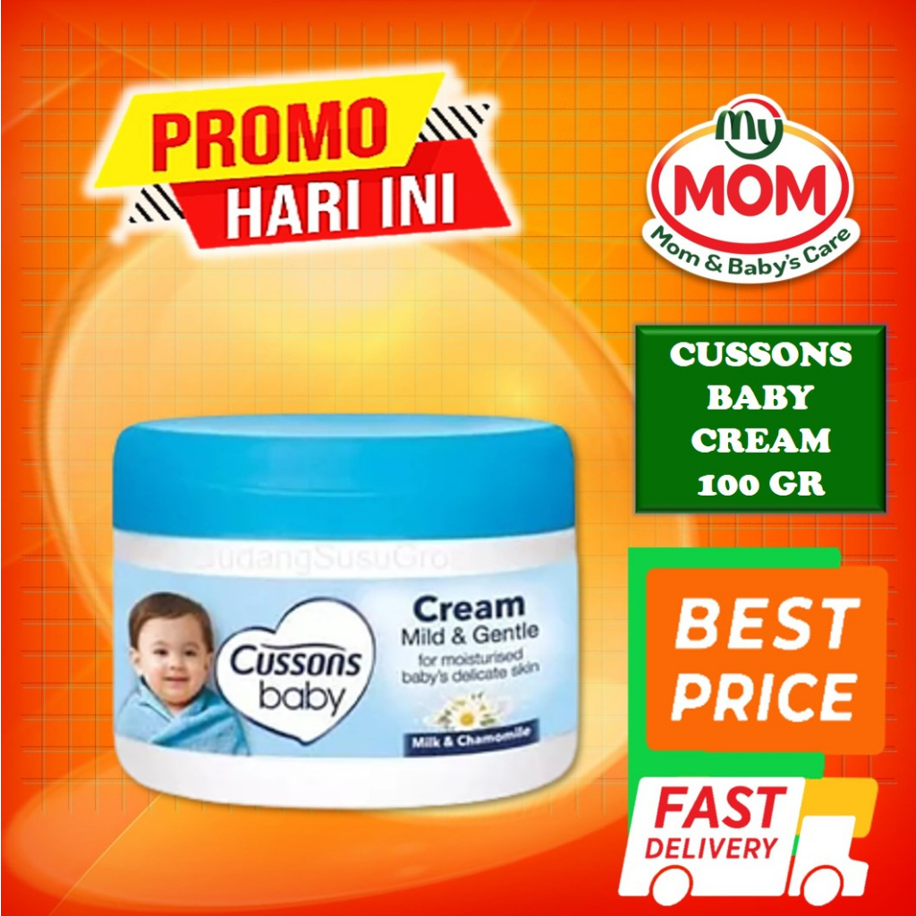 [BPOM] Cussons Baby Cream 100gr &amp; 50gr / Cusson Cream Pelembab Bayi 100 gr &amp; 50 gr / Krim Bayi / MY MOM