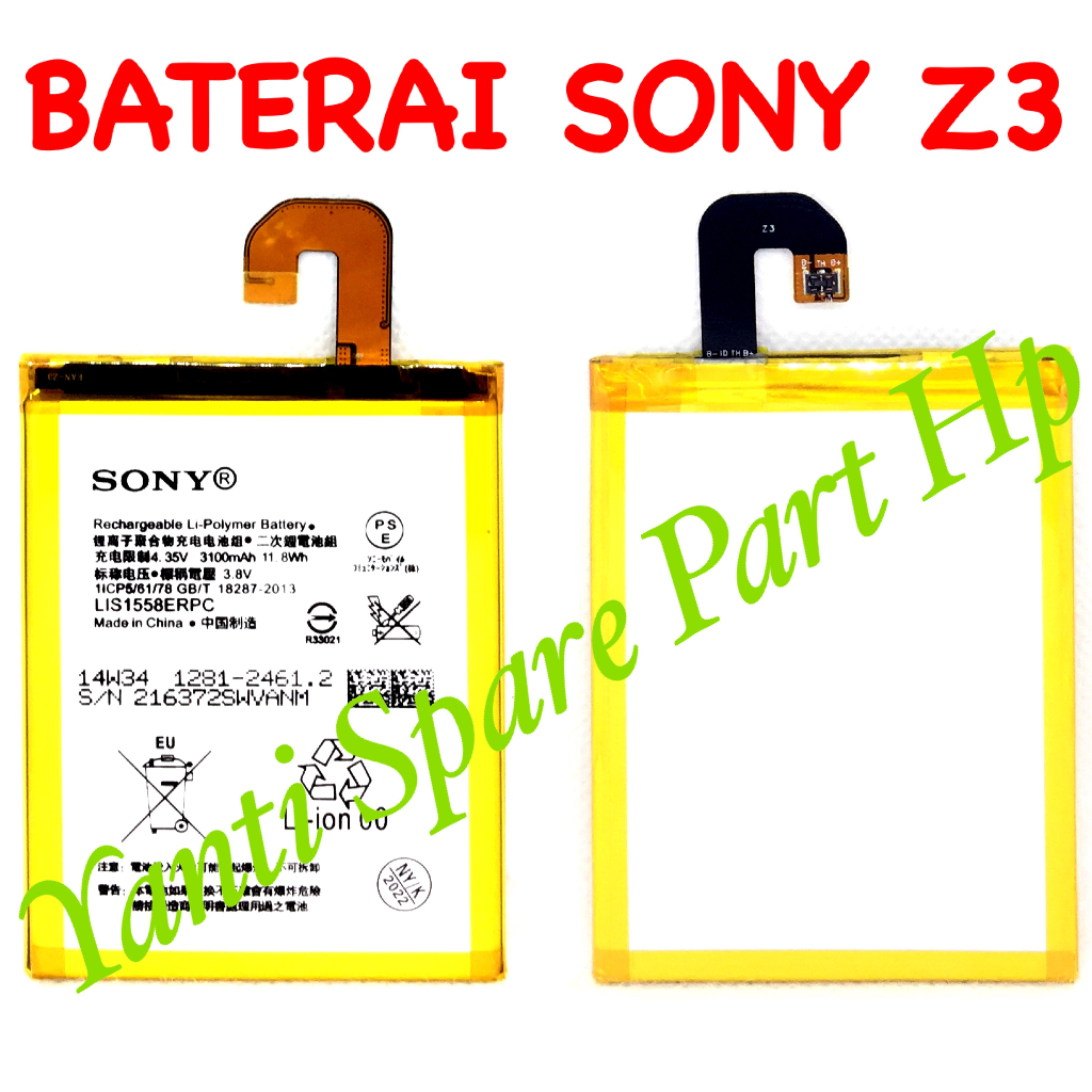 Baterai Sony Z3 L55 D5803 LIS1558ERPC Original Terlaris New