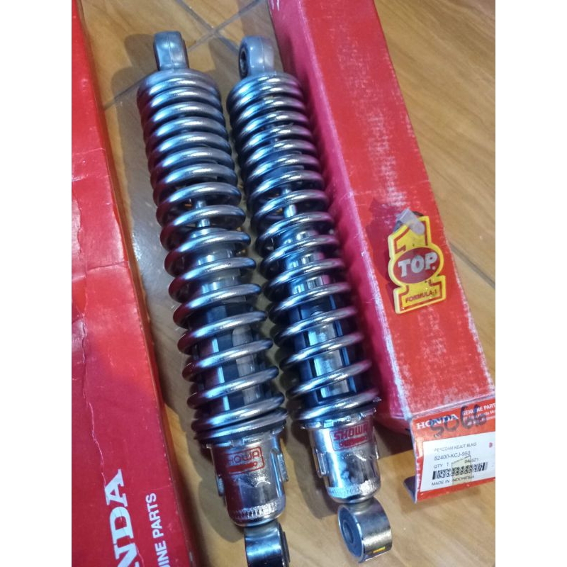 Shock Shockbreaker crom Crome Belakang Honda Tiger Lama Tiger 2000 Tilas Tiger lawas 1set 52400-KCJ-