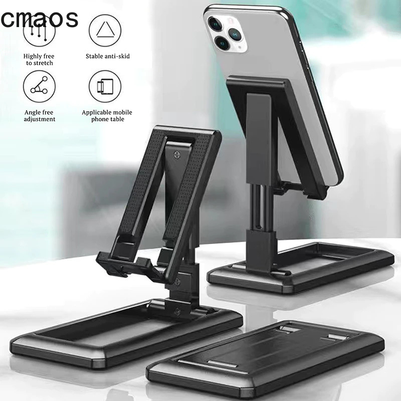 Smartphone Holder Foldable Stand Bracket - T2 - Black