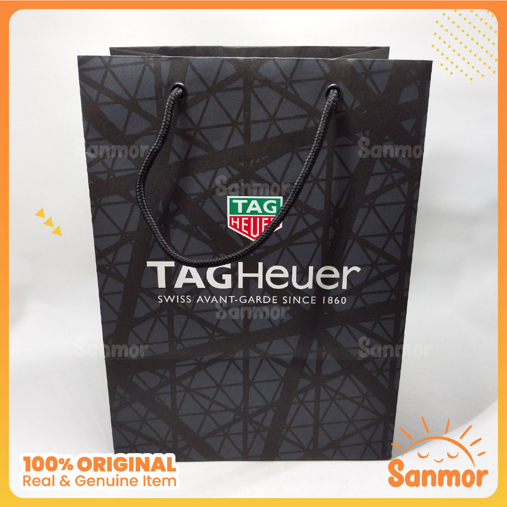 Paperbag Original Genuine TAG Heuer Black Size Small 22x30x18cm - Preloved