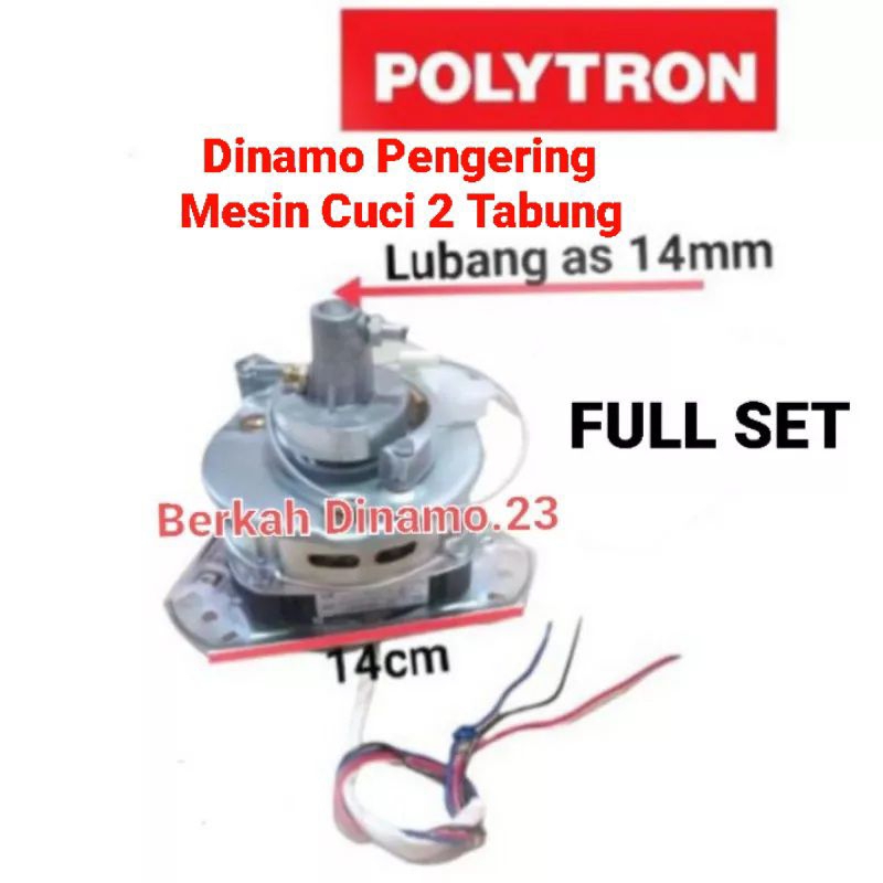 Dinamo Mesin Cuci Polytron PWM 8366 / PWM 8556 / PWM 8567 / PWM 8070 Spin Motor Pengering