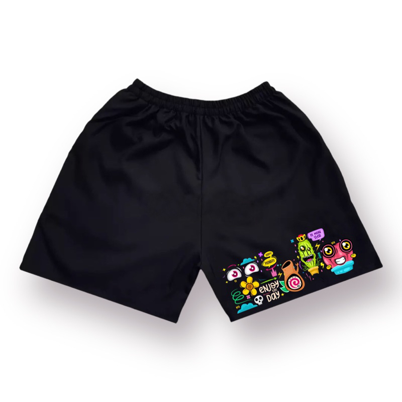 JEFFORD Boxer Pria Sablon DTF 02 | Boxer Pria Wanita | Boxer Pantai | Celana Boxer | Celana Dalam-Doodle 3