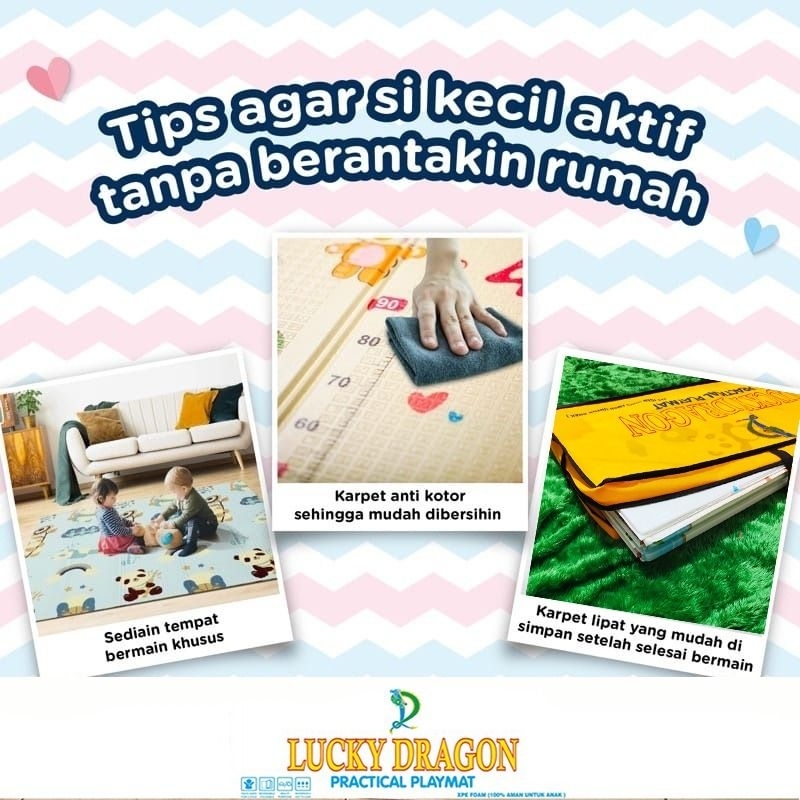 Playmat Bayi Lucky Dragon / Shimano / Tikar Lipat / Matras Lipat SHIMANO / Lucky Dragon / Marigold / Garfield - Playmat Baby - Matras Bayi - Karpet Bayi - Playmat Foam Lipat Ukuran 180cm x 200 cm ( 6 kaki )