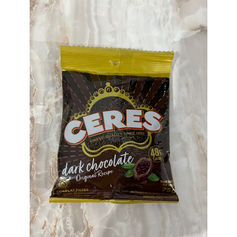 

Meses Ceres Dark Coklat 75Gram