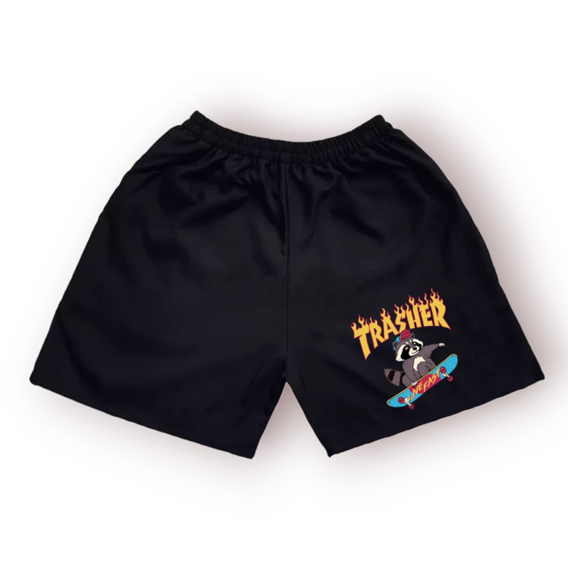 JEFFORD Boxer Pria Sablon DTF 02 | Boxer Pria Wanita | Boxer Pantai | Celana Boxer | Celana Dalam-Thrasher Skate