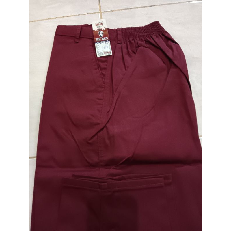 CELANA PANJANG MERAH SD UKURAN JUMBO MR BEN
