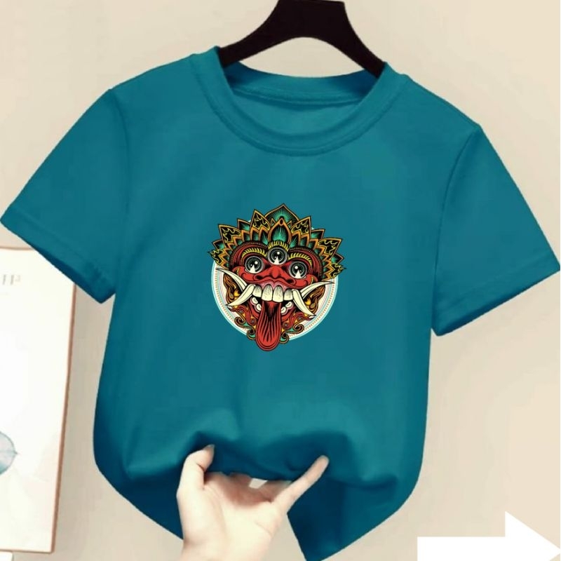 kaos bali anak anak oblong bali anak size s m l xl cowok cewek unisex baju bali anak atasan anak BARONG BULAT