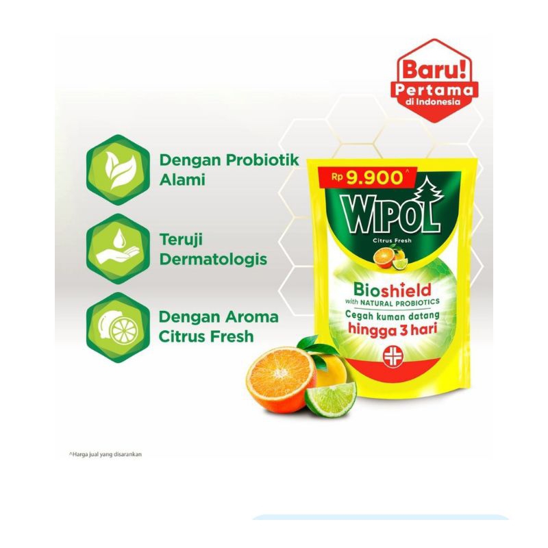 wipol pembersih Lantai citrus fresh 450ml