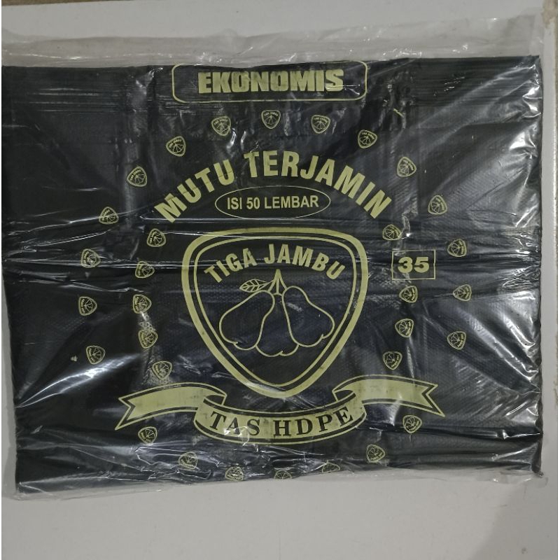 Kresek plastik hitam uk 35/kantong plastik kresek ukuran 35/ plastik kresek uk 35