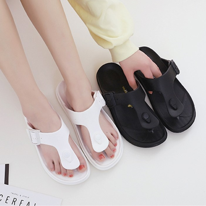 Sandal Jepit Wanita Empuk Santai Sendal Japit Cewek Korean Style Kekinian Anti Slip Sandal Perempuan Jepit Karet Jelly Strap Ringan