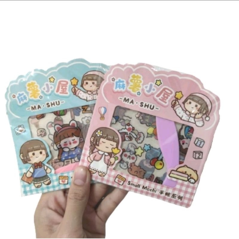 

Sticker Anne Momo Korea Kartun Lucu Transparant Anti Air