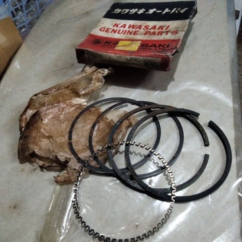 ring piston seher seker kawasaki binter kz kz200 mersy merzy original oversize 50