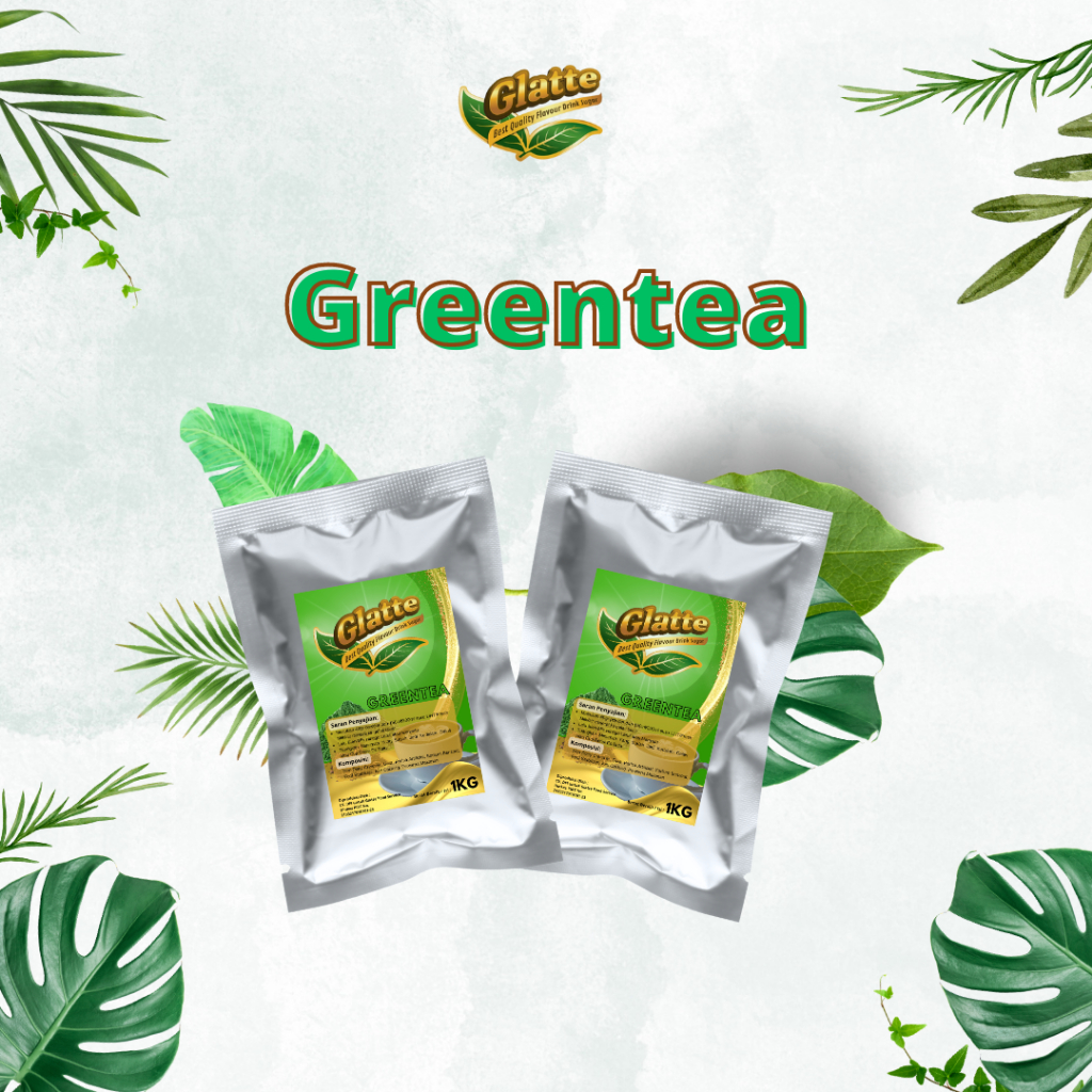 

Powder Drink Plain Glatte Reguler / Serbuk Minuman Rasa Greentea 1 kg