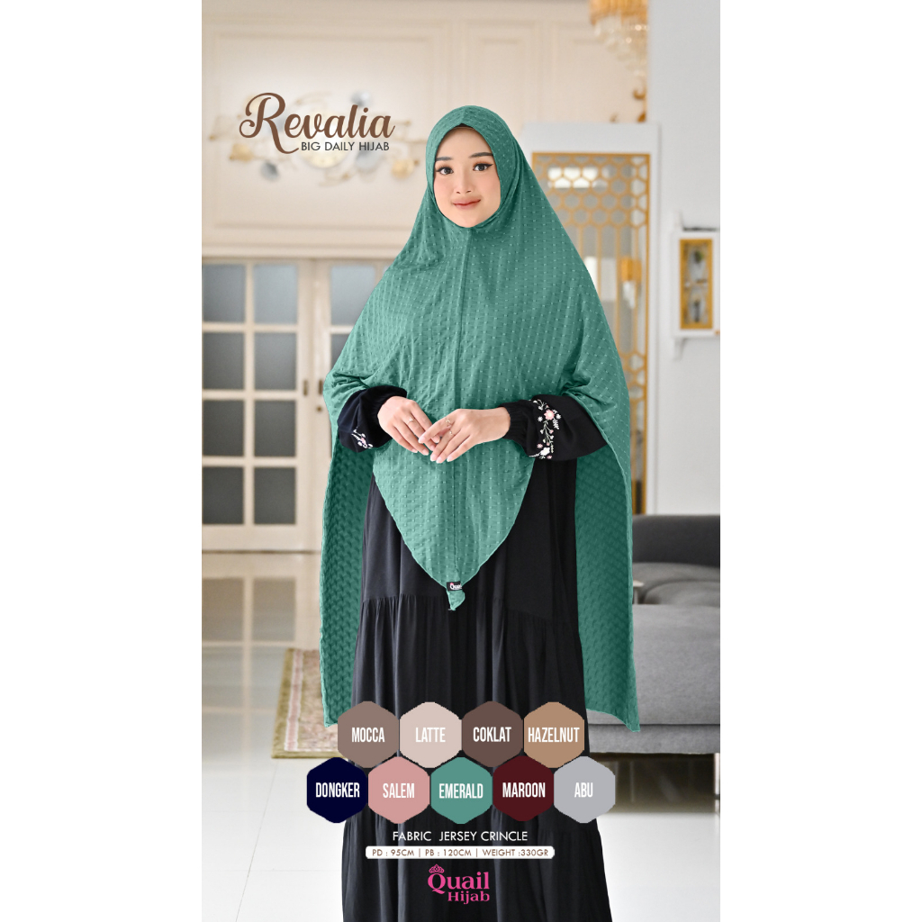 REVALIA Bergo Jumbo Quail Hijab