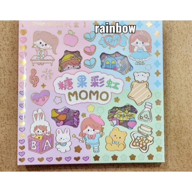 Stiker Buku|Stiker Momo|Stiker Diy|Buku Diary Stiker|Buku Binder Stiker